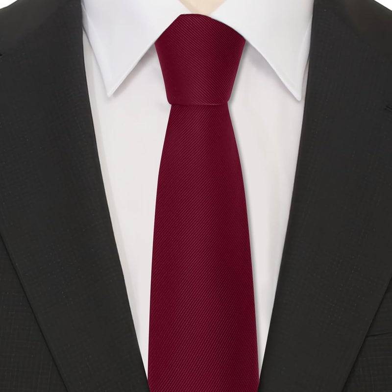 Junmaxroad Store 63'' XL Black Ties For Men Solid Color Extra Long Neckties 3.35" (8.5CM) Men's Big and Tall Ties with Gift Box - Image 3